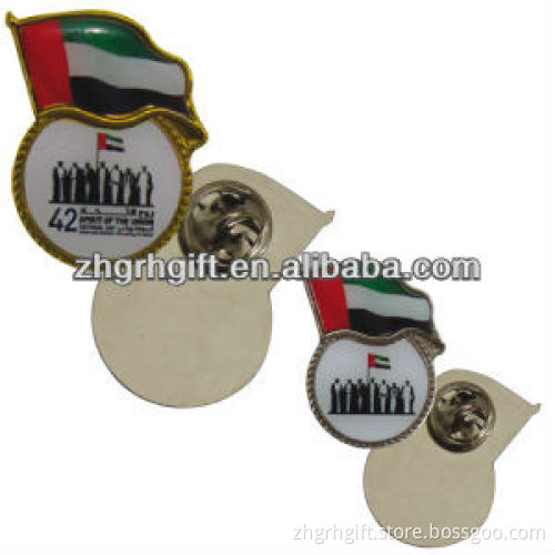 Cheap promotional wholesale Custom Metal uae national day pin
